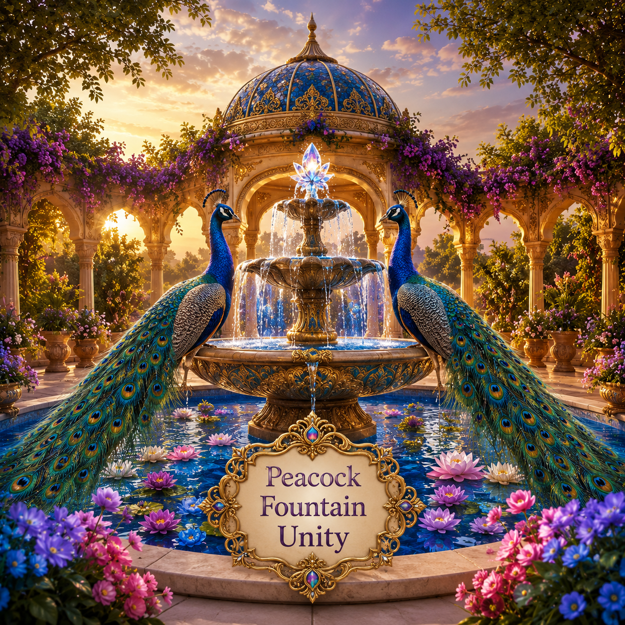 Peacock Fountain Unity Technique