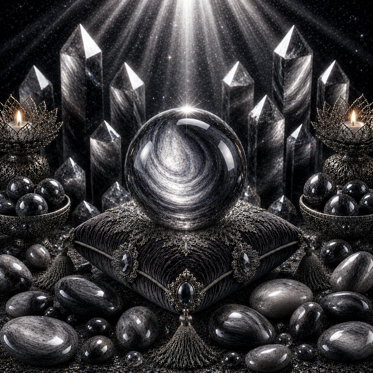 Silver Sheen Obsidian Essence Attunement
