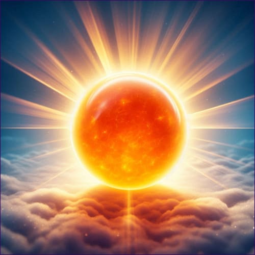 Orange Sphere From The Sun - digital download