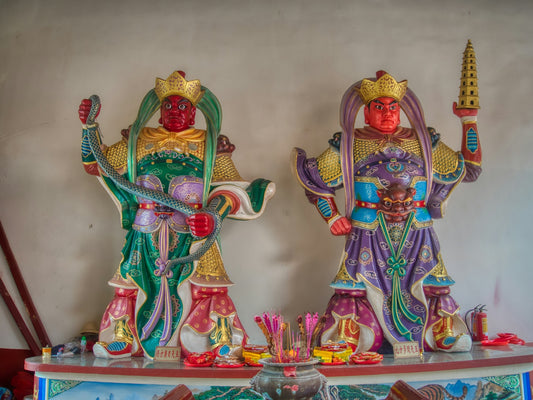 two statuettes