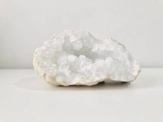 white geode rock
