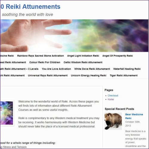 80 Reiki Attunements + Website - digital download