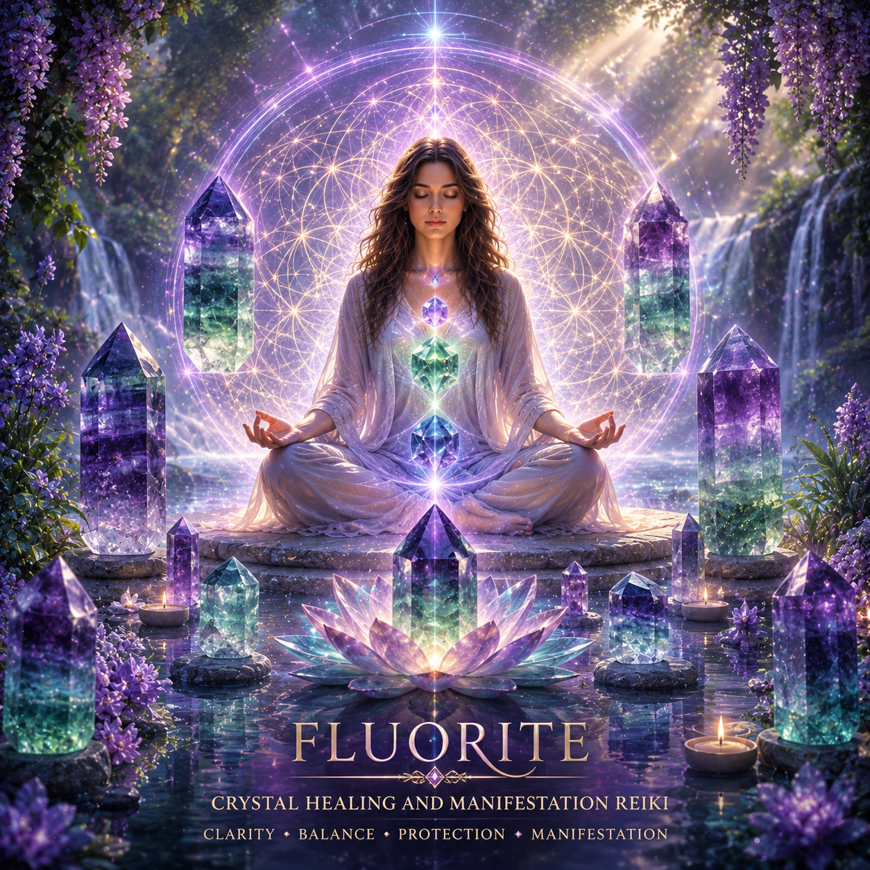 Fluorite Crystal Healing and Manifestation Reiki