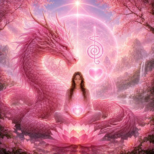 Pink Compassion Dragon Reiki