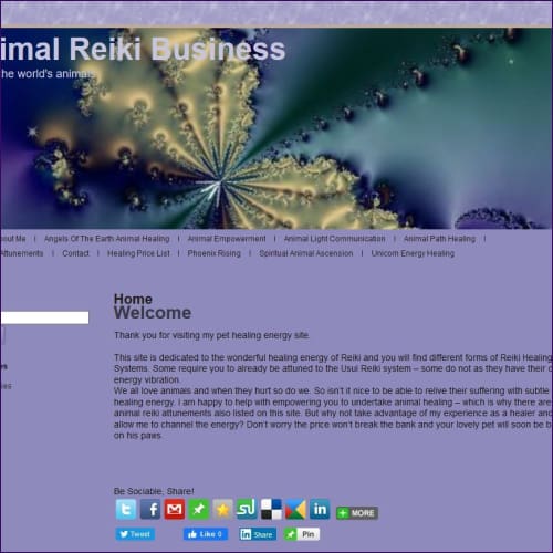 Animal Reiki Healing Business Package With Website