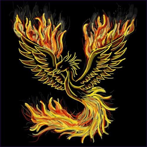 Golden Phoenix Journey Of Transformation