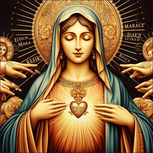 I Put My Heart In The Grace Of Mother Mary Reiki - digital download