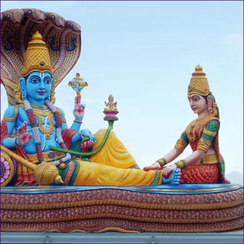 Lakshmi and Lord Vishnu