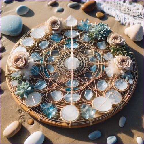 Remove Negative Energies And Increase Protection Reiki Infused Etheric Crystal Grid - digital download