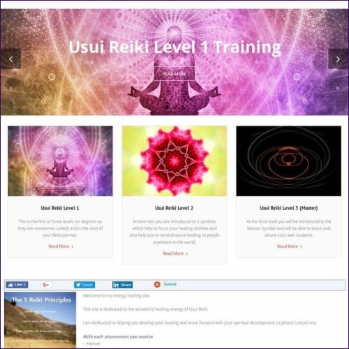 Usui Reiki Healing Business Package With Website