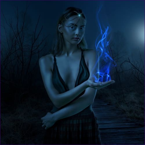 Wicca Waning Moon Spell Flush Reiki